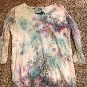 Karen hart long sleeve see though arms